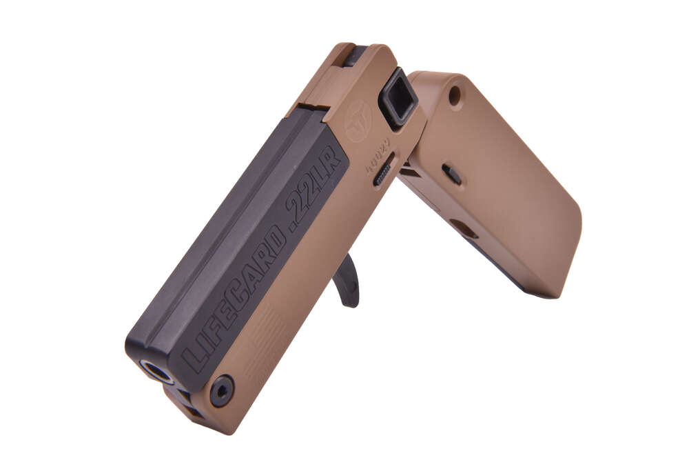 Handguns Trailblazer Firearms LifeCard 22LR LIFECARD 22LR BLACK/BROWN •  • Model: LifeCard